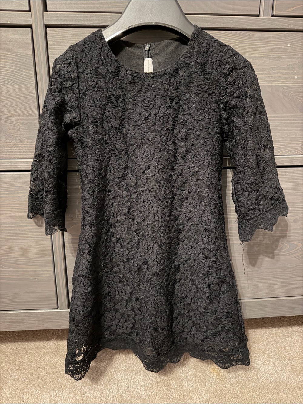 Little girls Black Lace Dress